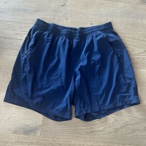 Lululemon Men’s Sz XL Pace Breaker Linerless Activewear Running Shorts Navy